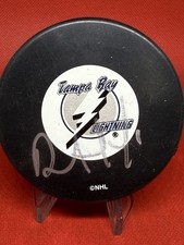 Dave Andreychuk Signed Tampa Bay Lighting Puck 