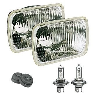 For Ford F-150 78-86 Headlight 7x6" Rectangular Chrome Vision Plus Factory Style Foto 3 de 3