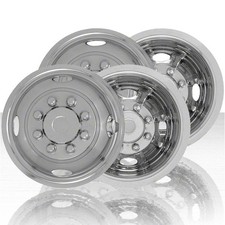 Set Of Four 16 Stainless Steel 8 Lug 4 Hole8 Lug Wheel Simulators