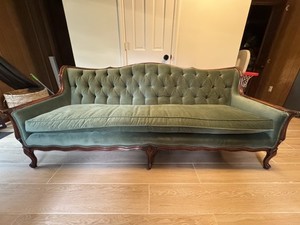 Reupholstered Antique Davenport Sofa