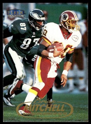 Brian Mitchell 1998 Fleer Tradition #11 Redskins NFL READ FREE SHIP AutographDen