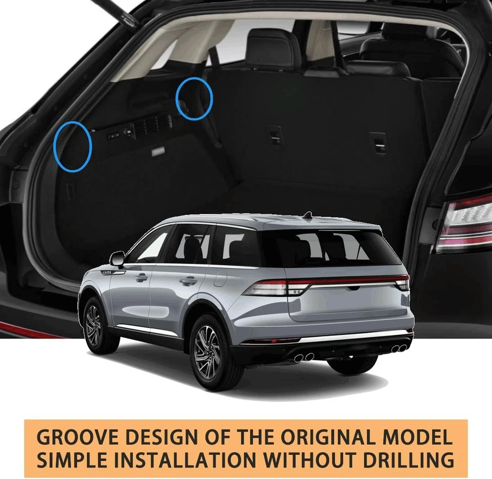 Retractable Cargo Cover for Lincoln Aviator 2020-2024 — Trunk Shade / Privacy Sh - Imagem 4 de 4