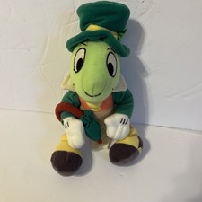 VTG Walt Disney Store Jiminy Cricket Plush St Patrick's Day Plush Stuffed Toy 8"