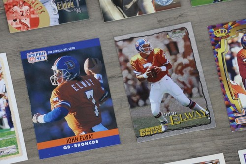 John Elway Denver Broncos Karten Lot (24 Karten) Topps Score Pro Set Pinnacle - Bild 9 von 15
