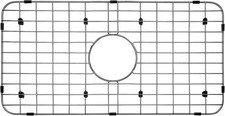 Serene Valley Sink Bottom Grid 24-1/8" x 12-5/8", Centered Drain with Corner...