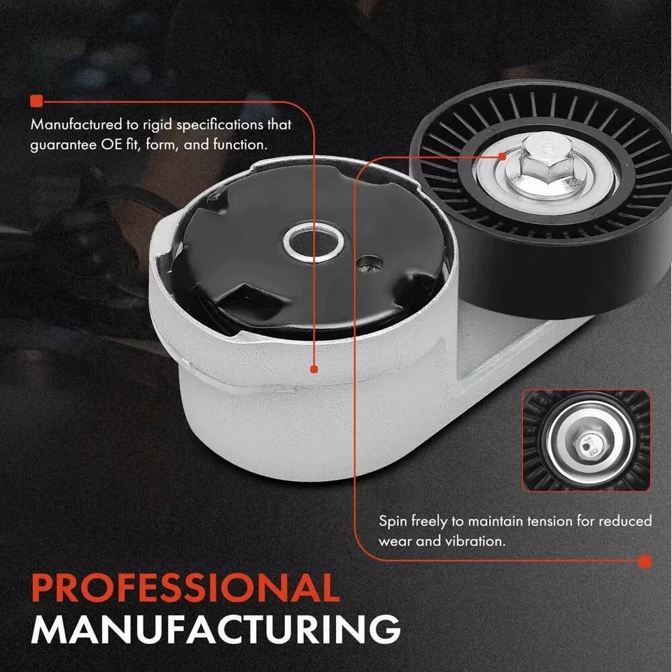 Drive Serpentine Belt Tensioner Idler Pulley Kit For Chrysler Dodge RAM Jeep 3.6 — 第 4/4 张图片