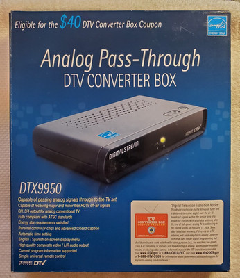 DigitalStream DTX9950 Analog Pass-Through DTV converter box Used
