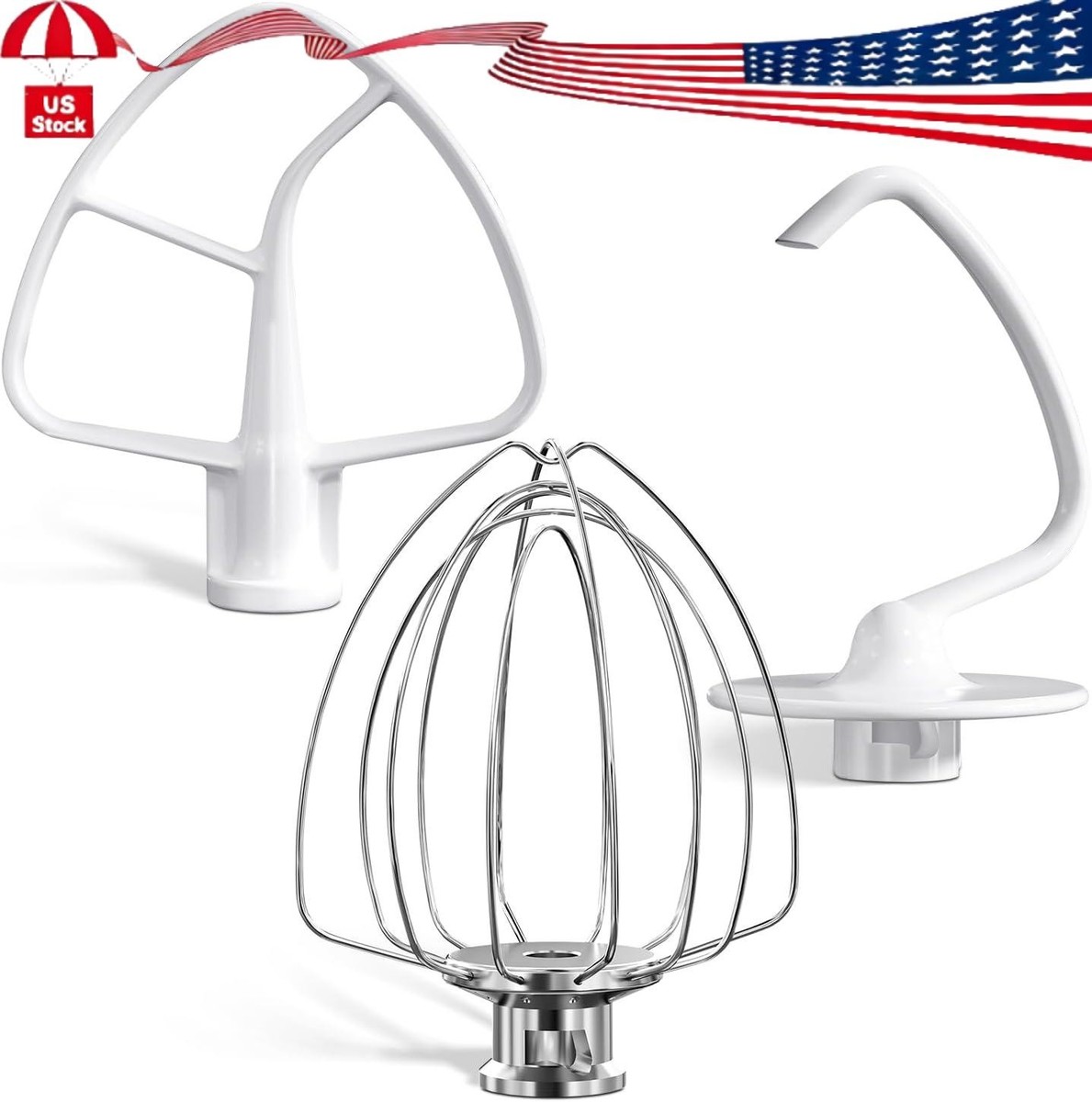 KitchenAid ボール、アタッチメント3種類 3PCS Kit Attachments for KitchenAid Tilt-Head Stand Mixer