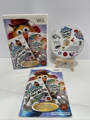 Hasbro Family Game Night 1 & 2 Value Pack Nintendo Wii 2010 Complete W/ Manual
