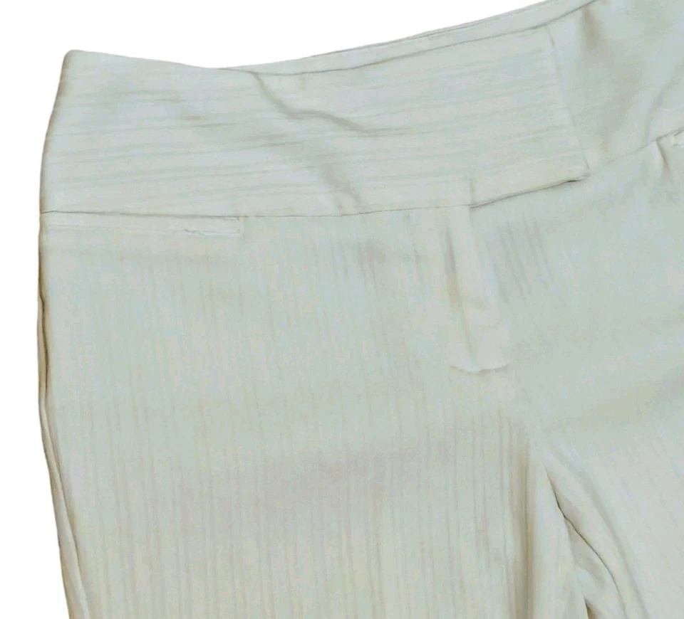 Pantalones acampanados IZ byer California de colección Jr talla 3 crema a rayas talla 3 [28" Wx30" L] Foto 3 de 4