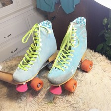 Patines cuádruples Candi Girl Seafoam para mujer talla 7 azul, MPN 507