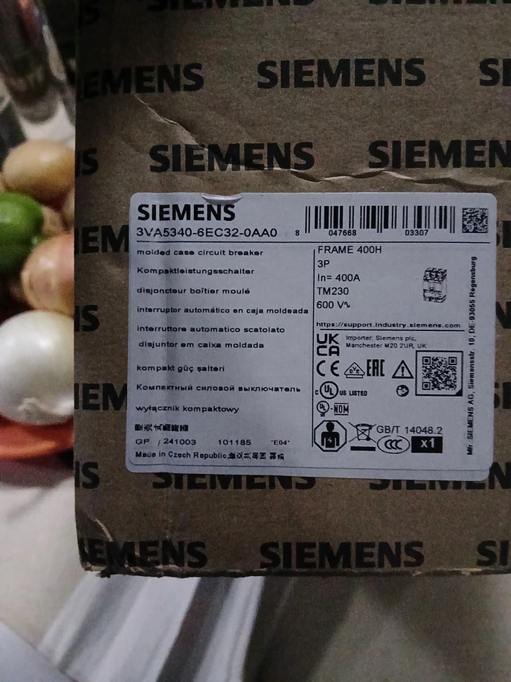 Siemens 3VA5340-6EC32-0AA0 Bolt On Circuit Breaker 400A 3P 600V 3PH 400 Amp - Image 2 of 2