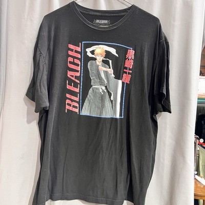 black Bleach anime With Ichigo Kurosaki t-shirt Size XXL BR2286