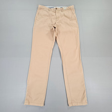 Tommy Hilfiger Mens Chino Trousers Beige W34 L34 Denton Straight Stretch Pant