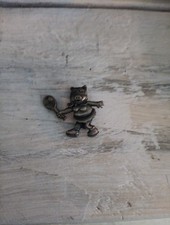 Muppets Miss Piggy Tennis Pin Hitting Ball Pewter (Rare)