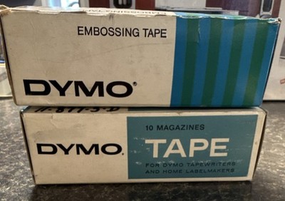 Vintage Dymo Embossing Tape 3/8 in Green Red 10 Pack 5201-5 5201-2 READ