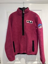 Fila Pink Ladies Fleece Jacket Size S