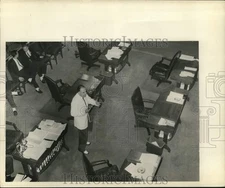 1961 Press Photo Texas Senator Harry Gonzalez during his filibuster on tax bill.