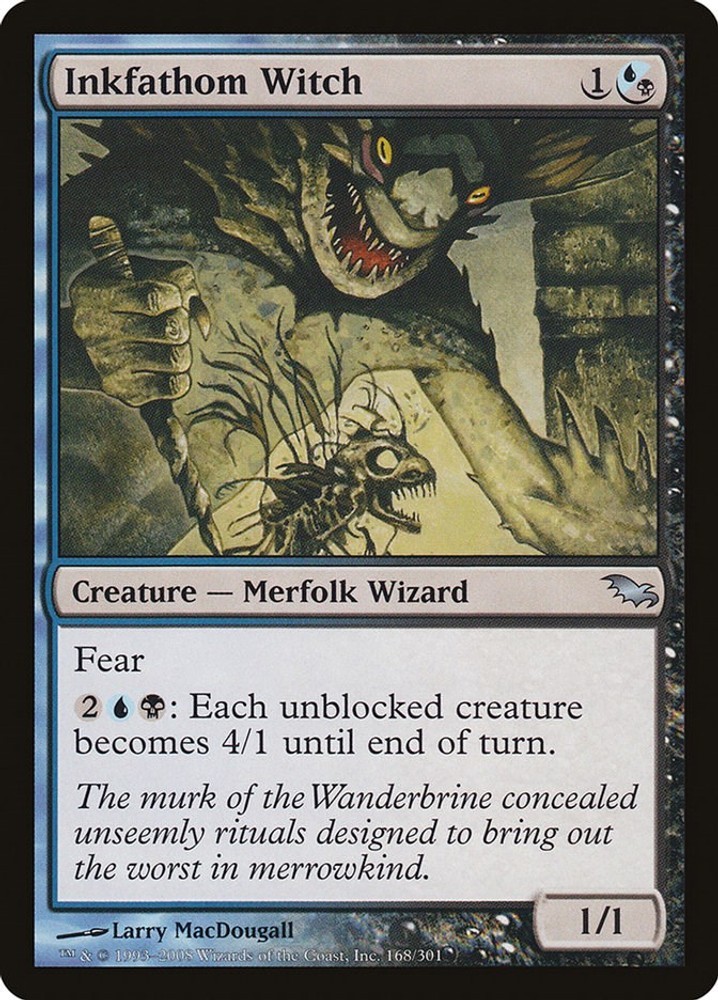 Inkfathom Witch #168 (LP) Shadowmoor (SHM) MTG