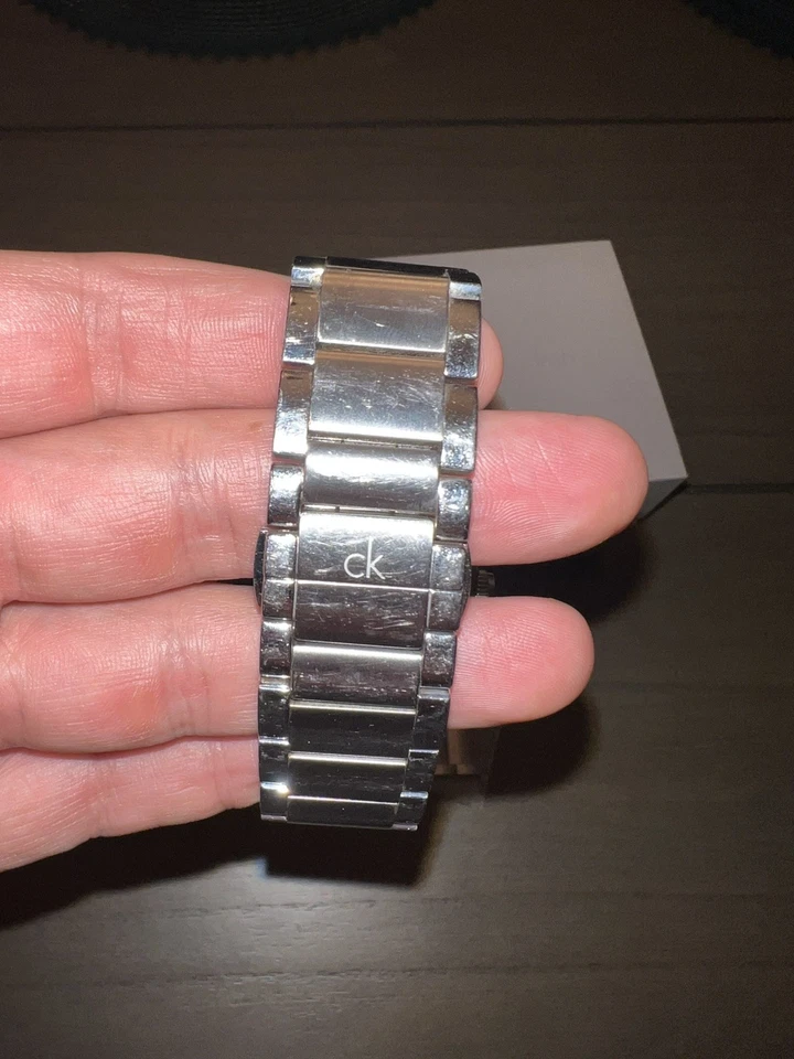 Calvin Klein Exchange Swiss Quartz Silver Men's Watch (Silver Dial) 44mm - Image 3 of 4