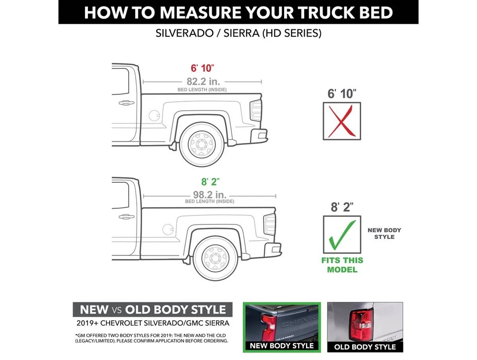 TruXedo Lo Pro Soft Roll Up Tonneau Cover Fits 2019-2025 Chevy/GMC Pickup 8' Bed Foto 2 de 4