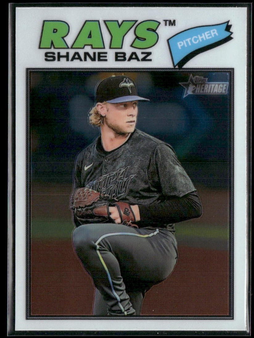 2026 Topps Heritage #348 Shane Baz Chrome