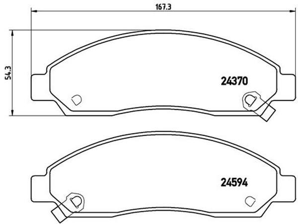 Brembo Bremsbelagsatz Scheibenbremse Prime P 34 005 FüR Isuzu Colorado MAX Crew-image