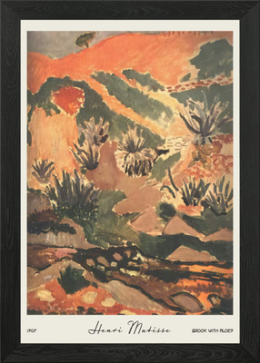 Matisse Landschaft Bach mit Aloen gerahmtes Wandbild Poster Leinwanddruck Bild