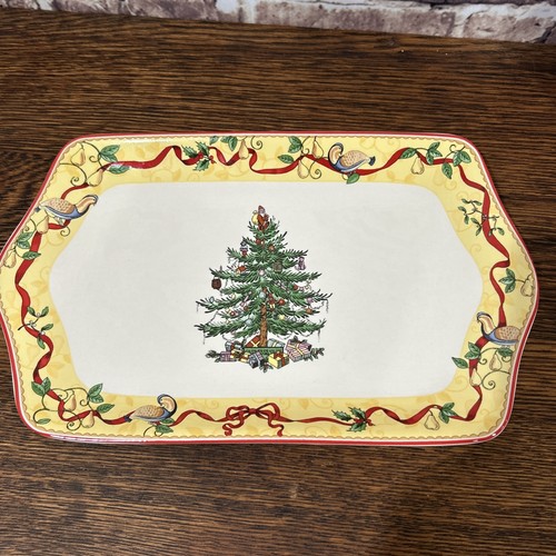 Spode 2012 Annual Collection Dessert Tray 12" Christmas Tree - Picture 1 of 10