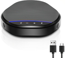Conference Speakerphone with 360  Voice Pickup, AI Noise Reduction  Echo Cancel