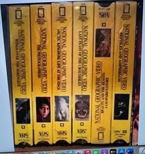 NEW LOT of 6 National Geographic VHS Tapes