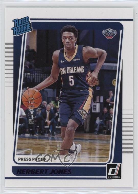 2021 Panini Donruss Rated Rookie Purple Press Proof /199 Herbert Jones #207 14ql