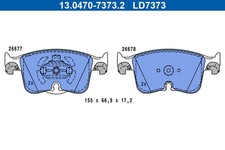 Bremsbelagsatz Scheibenbremse ATE Ceramic 13.0470-7373.2 für VW CADDY 5 SBA SBH