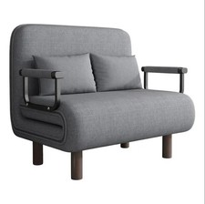 3-in-1 Folding British Sofa Bed Chair – Adjustable Recliner Lounge Chair &Pillow