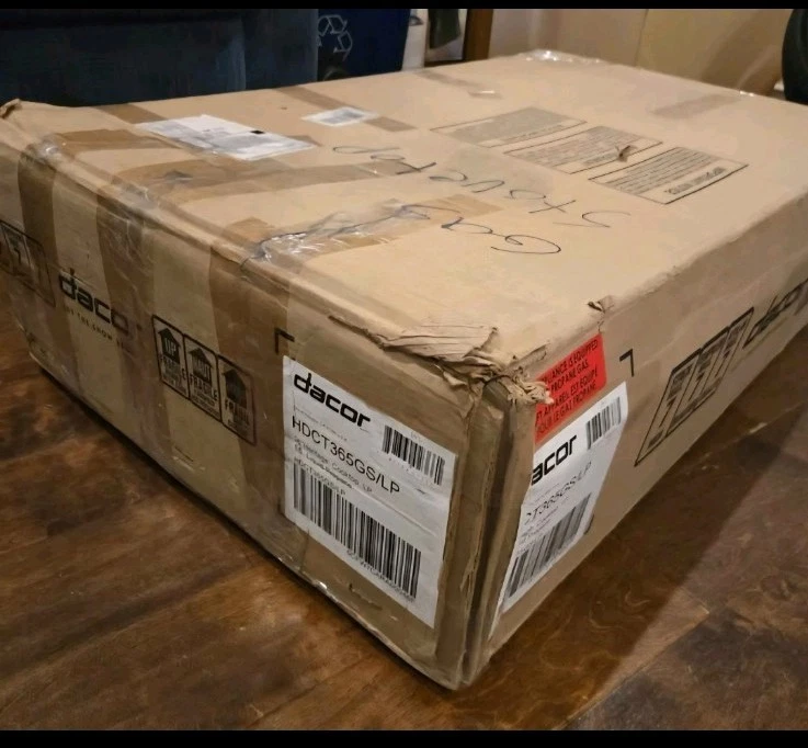 dacor en mostrador, tapa estufa de gas LP de 36". Nuevo en caja. Acero inoxidable. OBO Foto 3 de 4