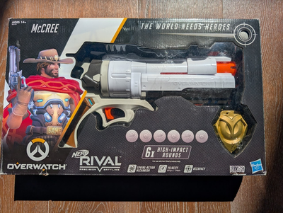 Overwatch McCree (Cassidy) Nerf Rivals Blaster Complete in Box