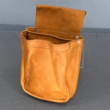 VTG Hunter 27-3 Leather Ammo Pouch Cartridge Carrier Tan Hunting Belt Holster US