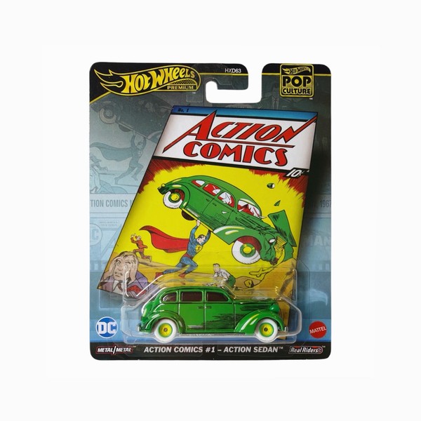 Hot Wheels Premium Action Sedan - Action Comics #1* - HVJ50 - Pop-Culture-image