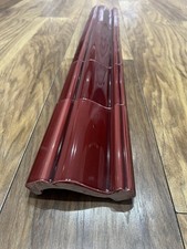 2.06m Of New Victorian Fireplace Hearth Porch Doorway Edging Tiles 6” X 3” Red