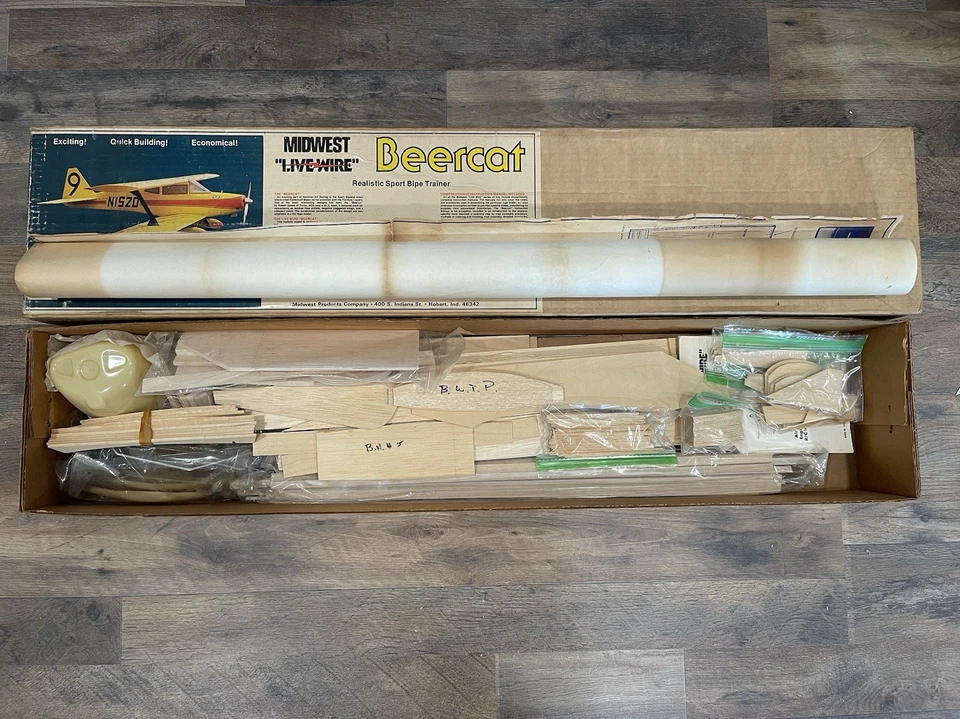Midwest Beercat - Vintage Balsa RC Model Airplane Kit - Image 3 of 4