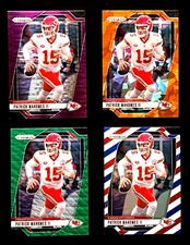 Patrick Mahomes II 2024 Prizm 4 CARD LOT ALL PRIZM NO DUPLICATES Chiefs #138