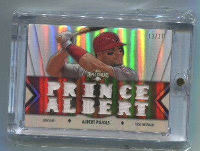 2012 Topps Triple Threads - ALBERT PUJOLS - Prince Albert Jersey - CARDINALS /27
