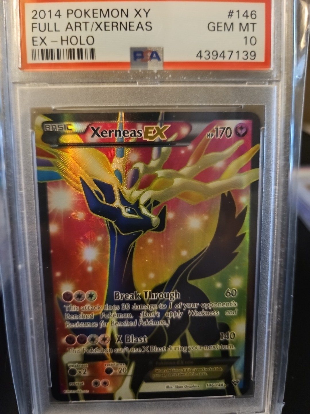 Pokemon Xerneas EX XY Full Art FA #146 PSA 10 Gem Mint POP 12