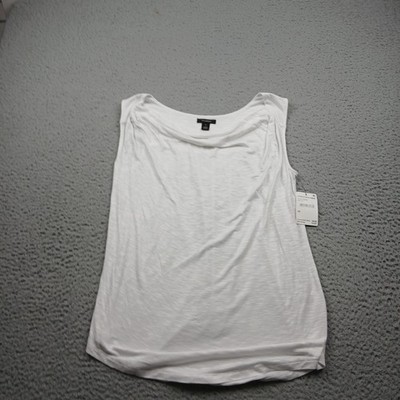 New Halogen Top Womens XS White Sleeveless Blouse