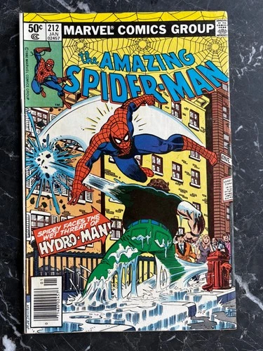 The Amazing Spider-Man #212 (1981) 1st APP Hydro-Man VG/FN 5.0