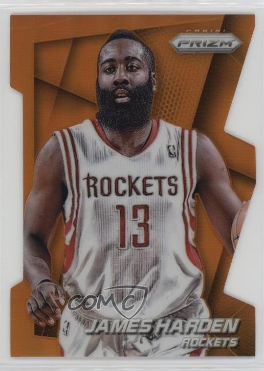 2014-15 Panini Prizm Orange Die-Cut Prizm 27/139 James Harden #25 0vf5
