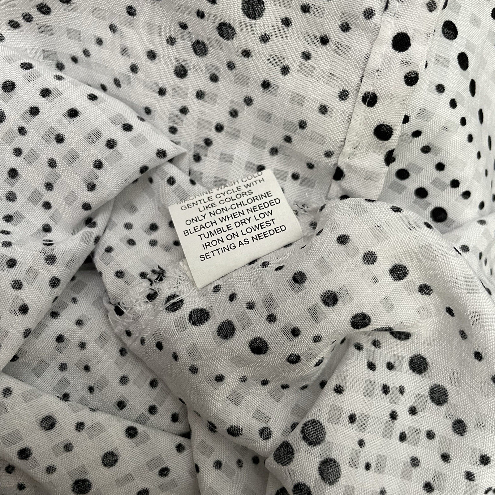 Notations Polka Dot Top Size Petite Medium Black … - image 10