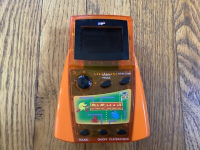 VINTAGE PAC-MAN Handheld Color Fx2 Electronic Game Orange MGA
