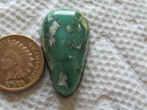 Broken Arrow Variscite Cabochon 23 carat Natural Green Cab Nevada 