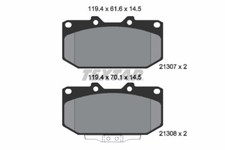 TEXTAR 2130701 Bremsbelagsatz, Scheibenbremse für NISSAN,SUBARU,TOYOTA